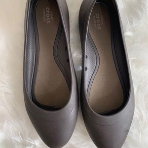Brown flat dressy Crocs Iconic Crocs Comfort